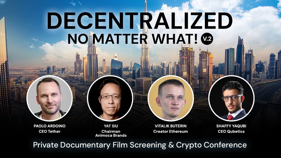 无论如何去中心化：Vitalik 和区块链先驱在迪拜首映活动上揭开了 Web3 的未来