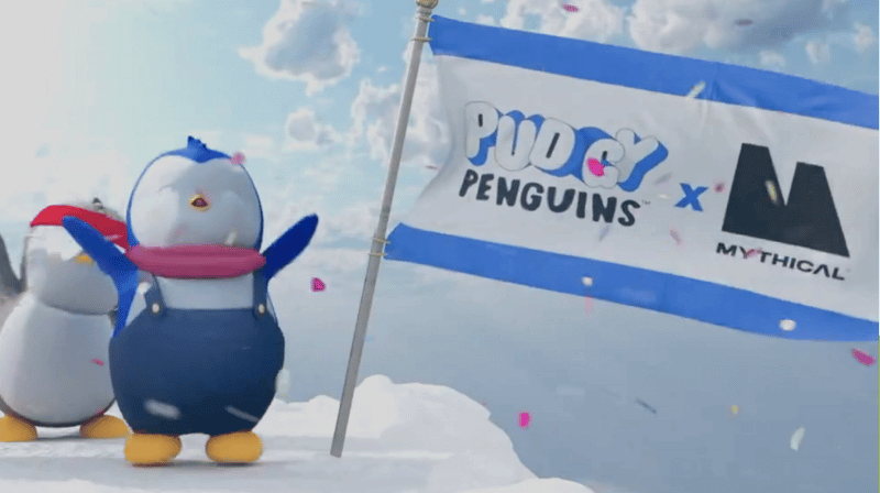 Pudgy Penguins x Mythical Games 合作伙伴关系