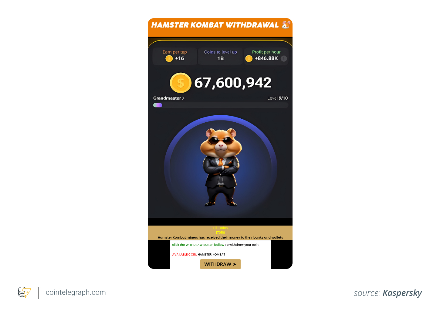 Fake Hamster Kombat withdrawal Fake Hamster Kombat withdrawal