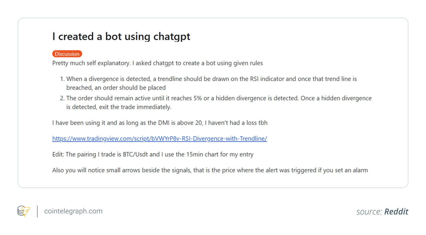 使用Chatgpt创建加密交易机器人 使用Chatgpt创建加密交易机器人