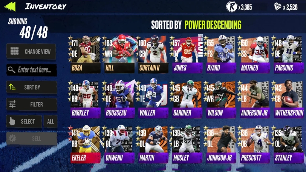 NFL竞争对手评论 - 团队阵容
