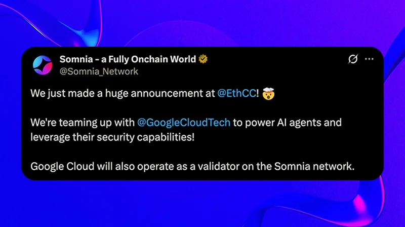 Google Cloud Somnia-公告