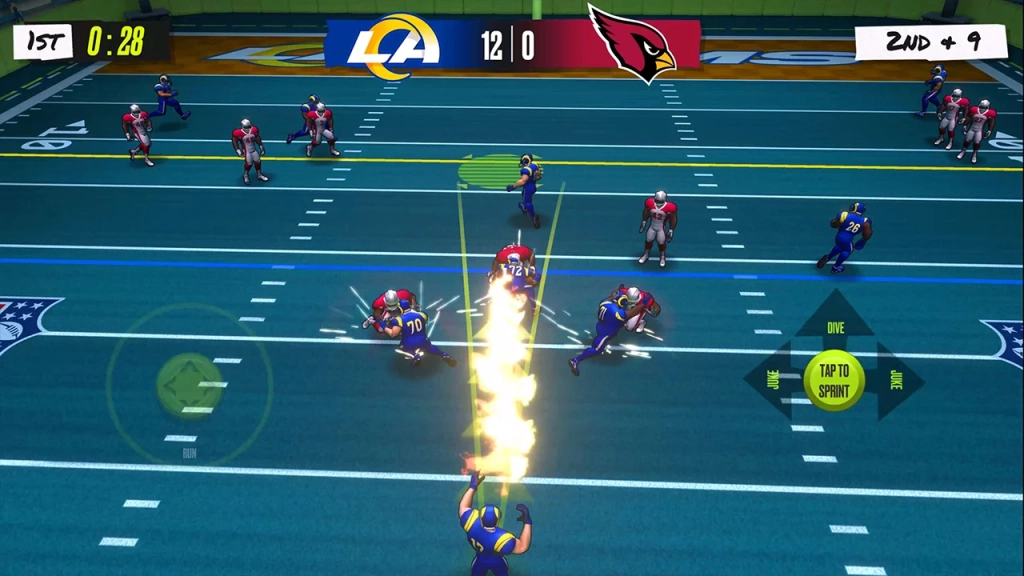 NFL竞争对手评论 - 游戏内屏幕截图