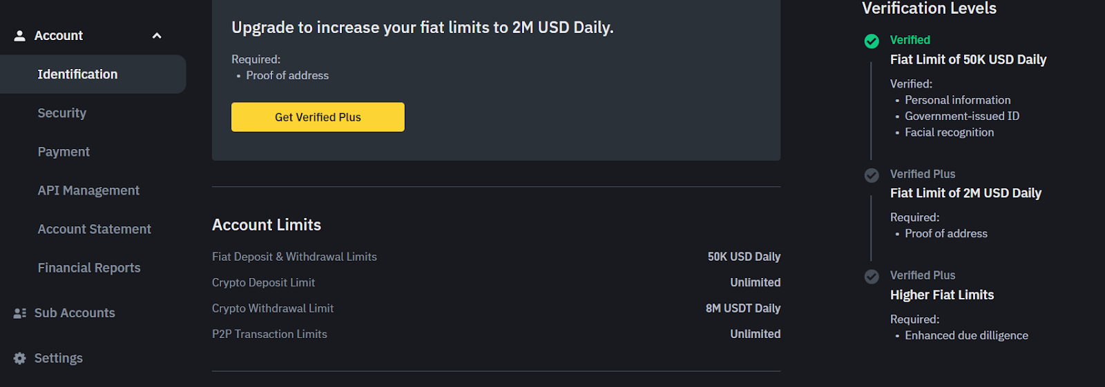 Step 2: Complete Binance Verify your identity (KYC)       