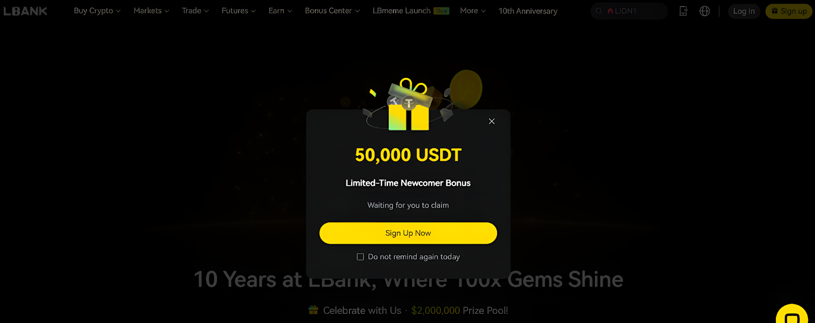 LBank新用户欢迎奖金