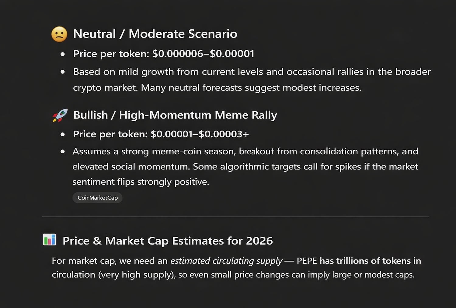 CHATGPT Pepe 价格预测