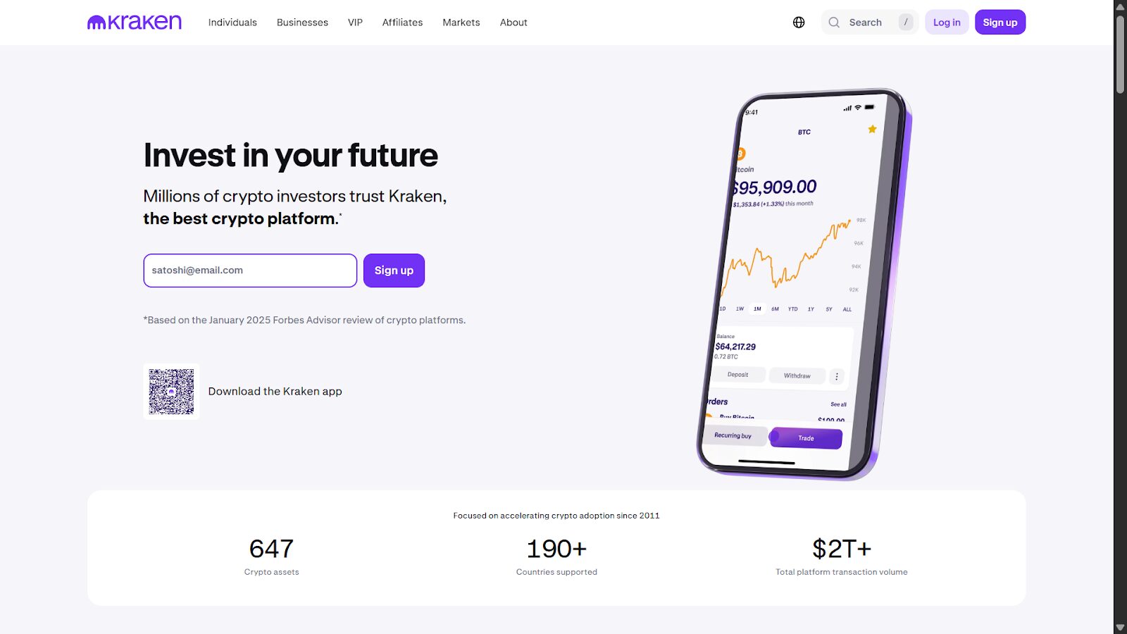 Kraken: Best for Security-Focused Platform