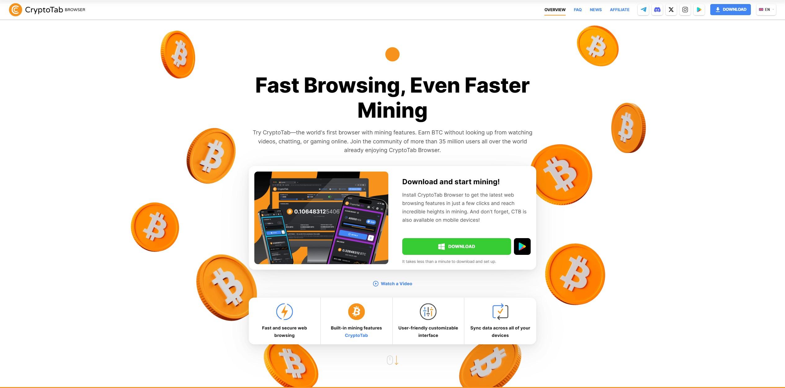 CryptoTab Browser – Best for Mobile Mining Lite