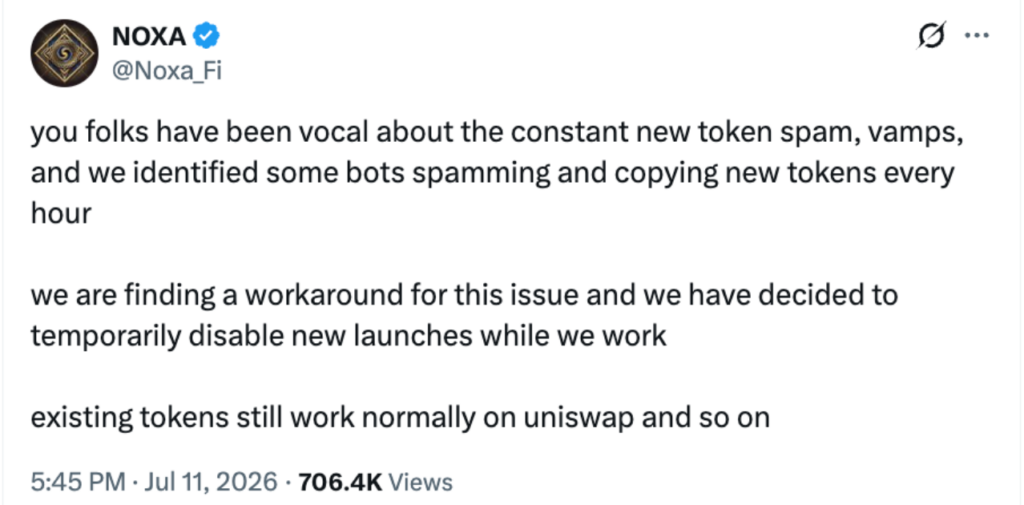 Noxa宣布关停(来源:Noxa X公众号)